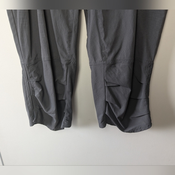 PRANA Nylon Outdoor Pants Size 12 Knee Lenght Dark Gray Color - Picture 2 of 12